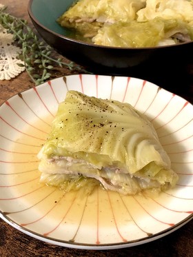 簡単*豚バラとキャベツのミルフィーユ煮